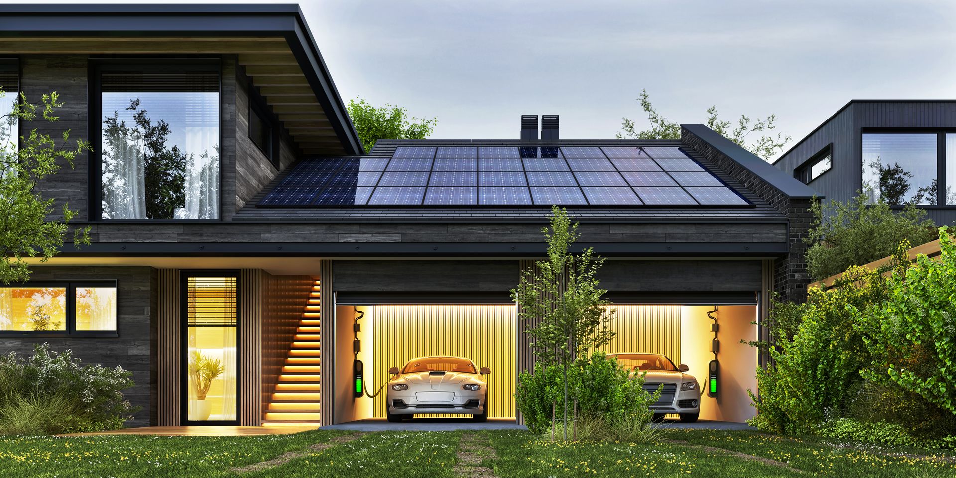 Paneles solares en hogares