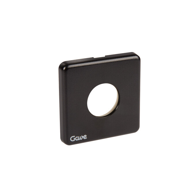 PLACA NV D0 SIN INSCRIPCIONES CARATULA NEGRA TORNILLO GAVE