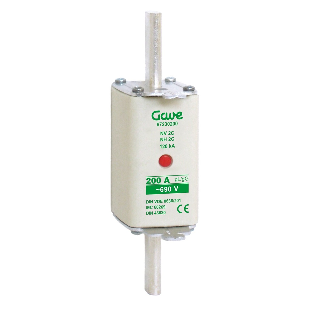 [67230200] FUSIBLE NH IND.FUSION 200A.AM T2 GAVE