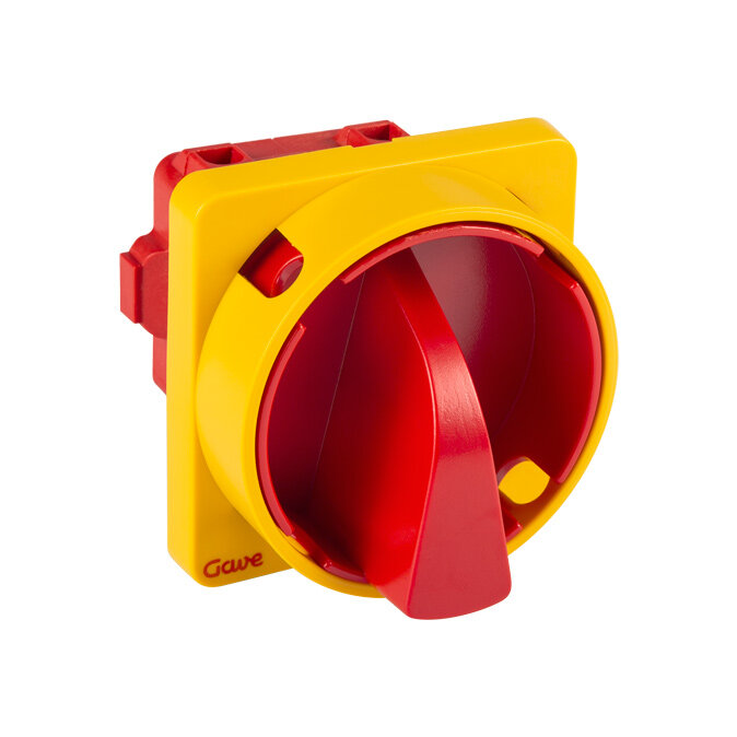 INTERRUPTOR GAVE 2P.12A.D0 BLOQUEO CANDADO ROJO/AMARILLO