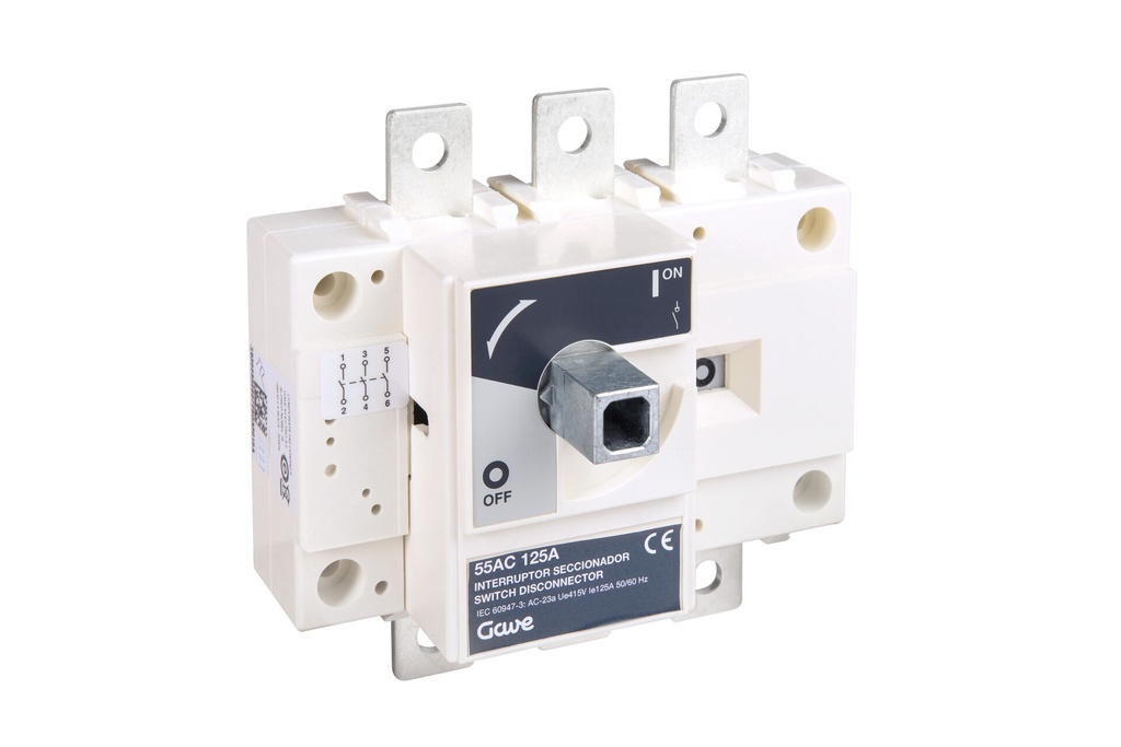 INTERRUPTOR SECCIONADOR 3P x 125A GAVE