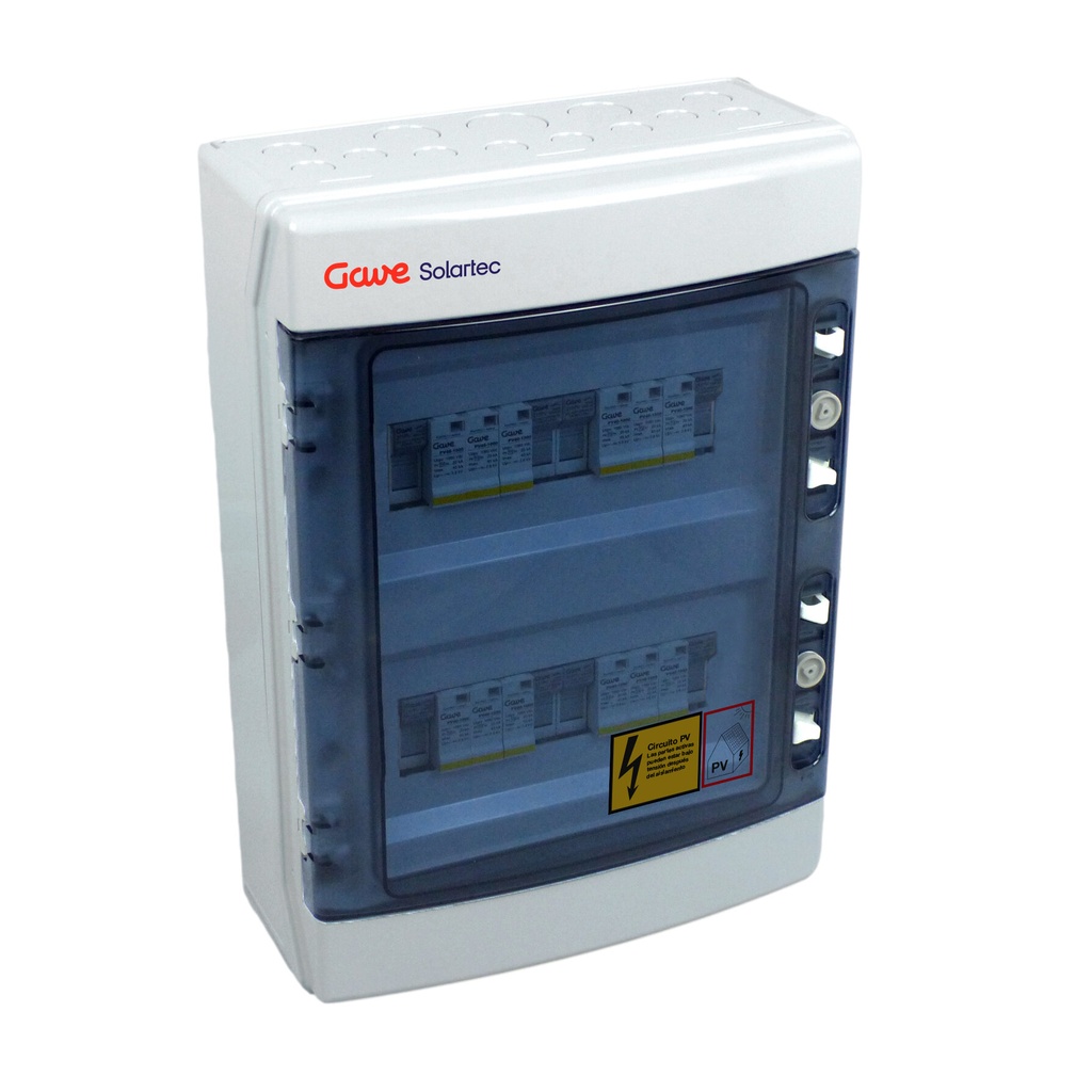 [STM110NSP12] CAJA MODULAR GAVE CONEXIÓN 1STR. FUS 12A - SIN SECCIONADOR + PROTECTOR SOBRETENSION II