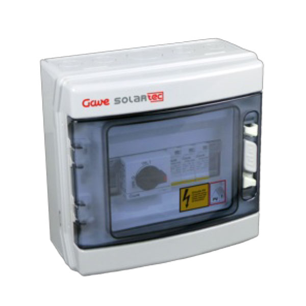 [STM11025P15] CAJA MODULAR CONEXION PV 1 STRING  FUSIBLE  15A + SECCIONADOR 25A + PROTECTOR SOBRETENSION II