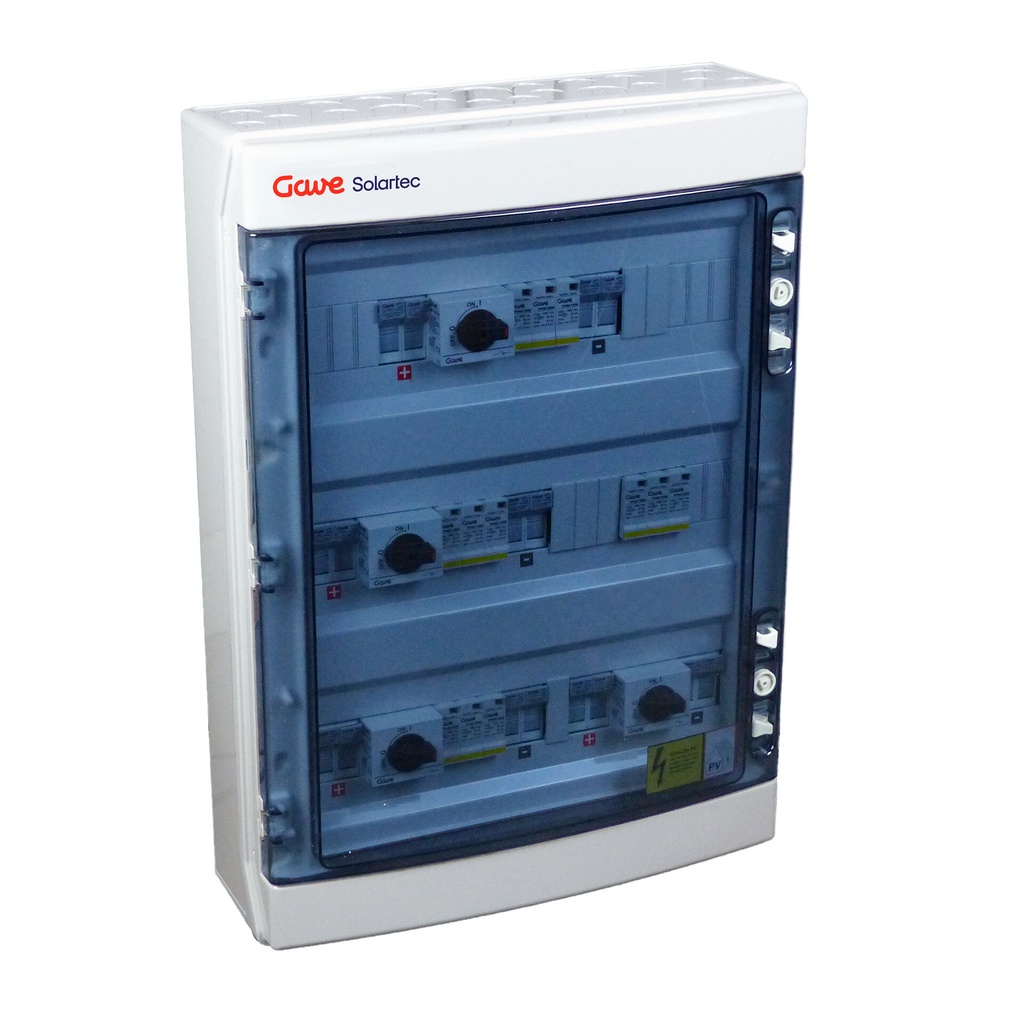 [STM21025P20S/4] CAJA MODULAR GAVE  CONEXIÓN PV - 2STRINGS 1000V 25A FUS20A 4MPPT SALIDAS INDIVIDUALES