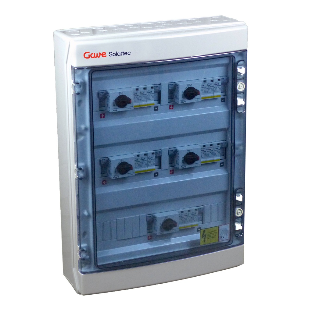 [STM11025P15/5] CAJA MODULAR CONEXIÓN PV - 1STRINGS 1000V 25A FUS15A 5MPPT SALIDAS INDIVIDUALES