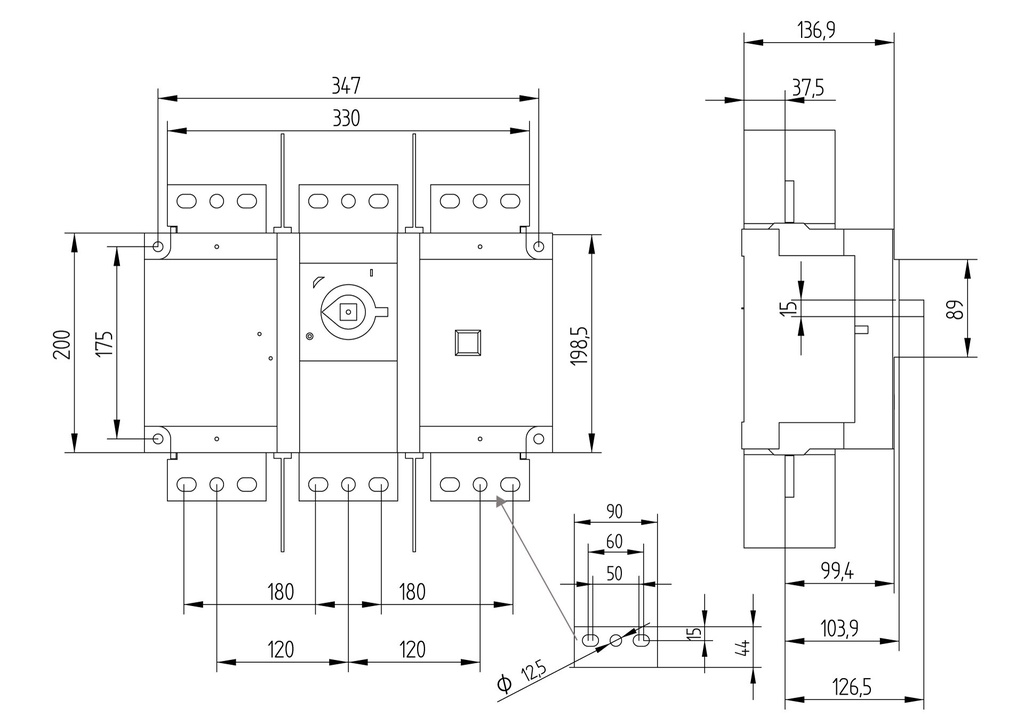 INTERRUPTOR SECCIONADOR 3P x 1600A GAVE