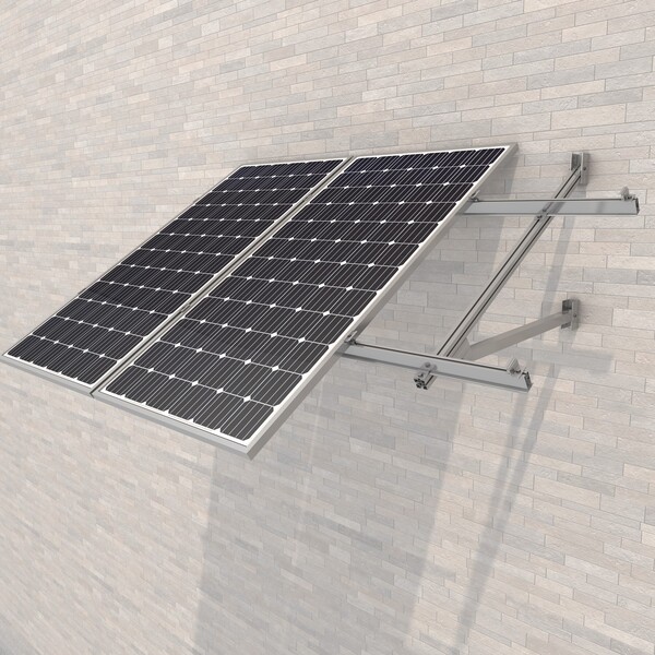 SUNFER 15V2 Kit de triangulo en fachada de hormigón para 2 módulos en vertical