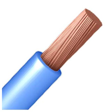 Cable AZUL 16mm2 Libre Halógenos H07Z1-K 1m