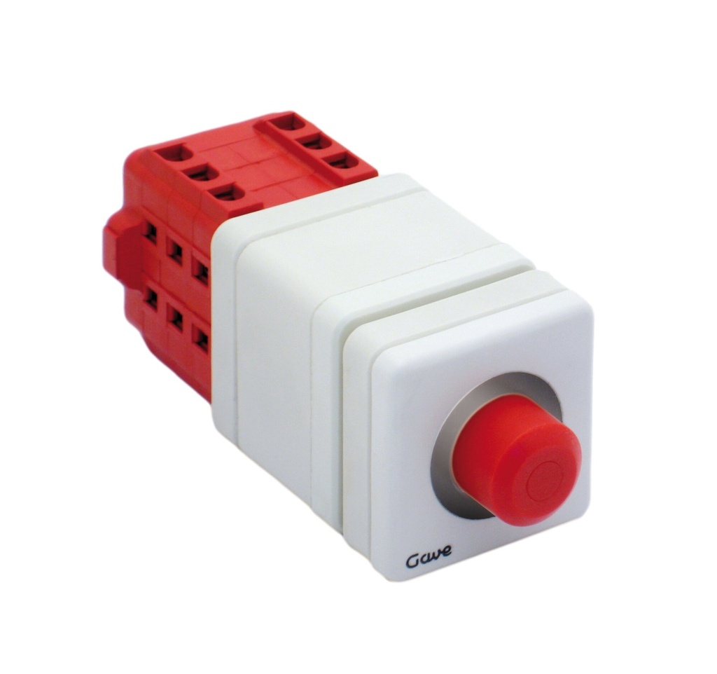 [AEP112010] CONMUTADOR EMPUJE PULSADOR ROJO 1NA+1NC